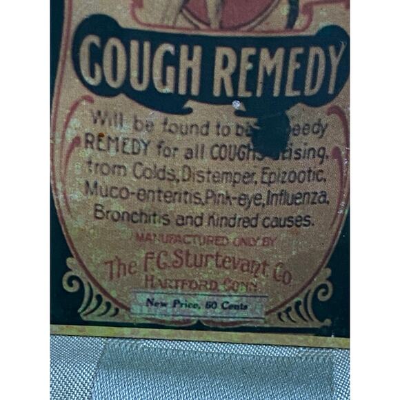 Set of 3 Small Fake Boxes of Old Fashioned Animal Remedies Wood block paper wrap - Picture 8 of 10